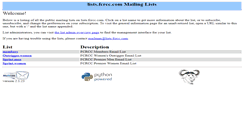 Desktop Screenshot of lists.fcrcc.com