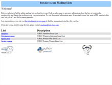 Tablet Screenshot of lists.fcrcc.com